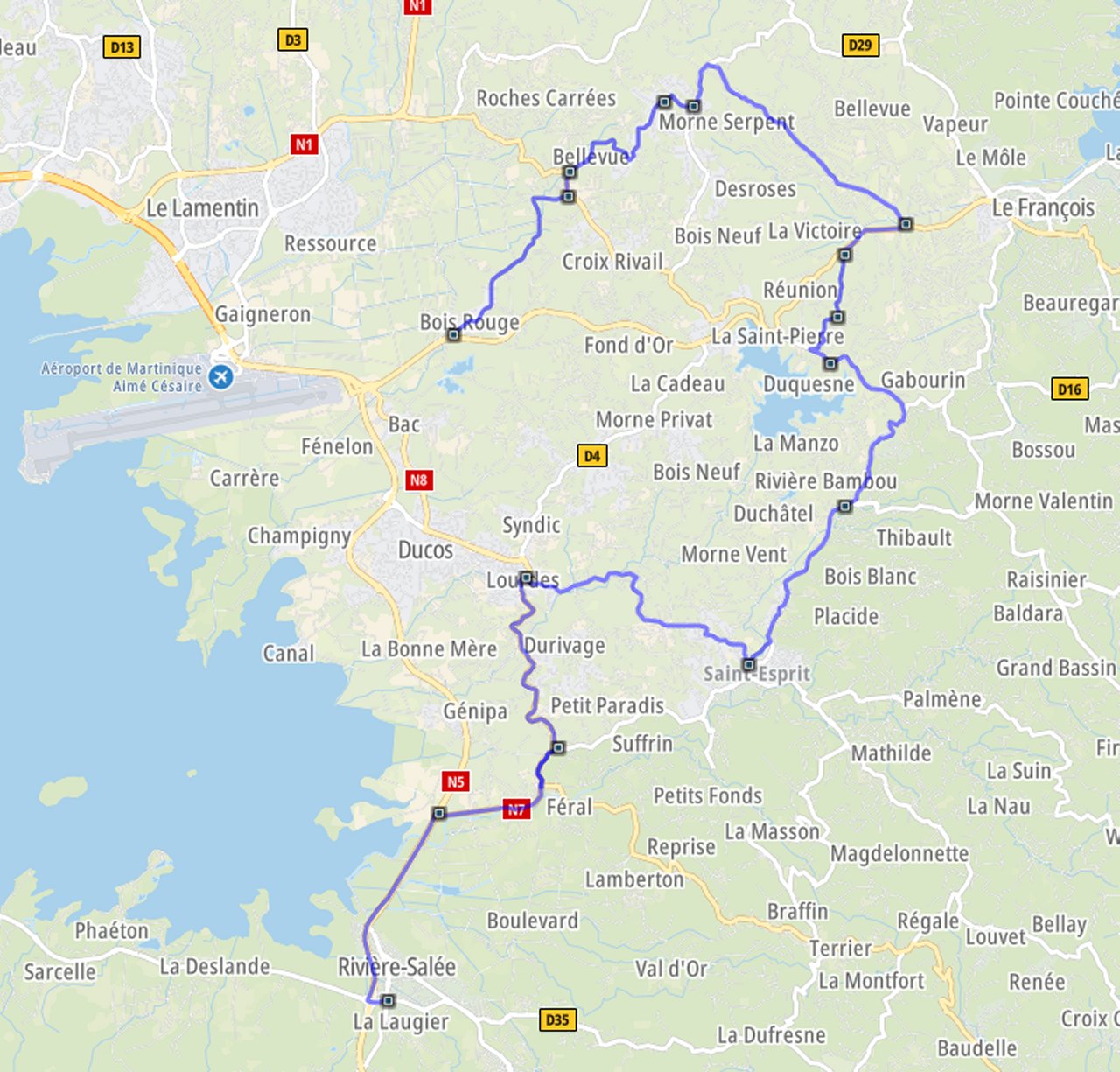 TRONÇON 2 : BOIS ROUGE - RIVIERE SALEE