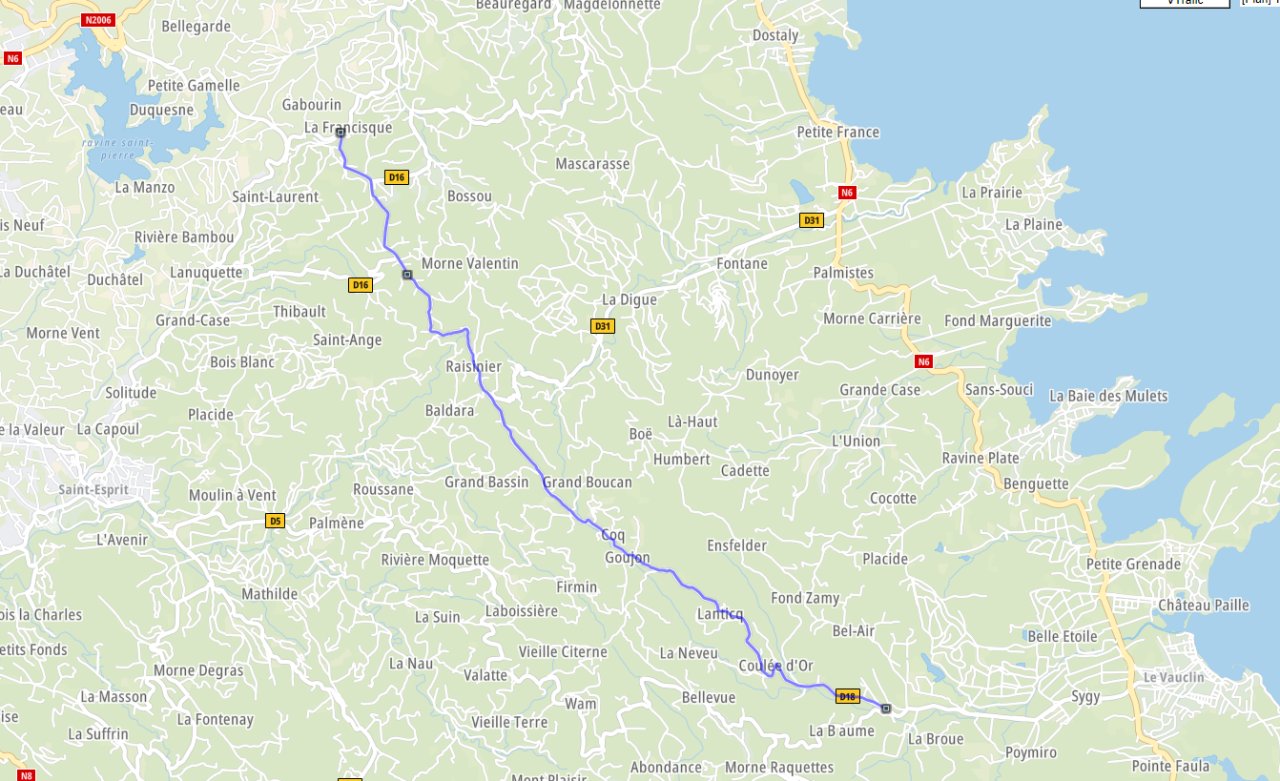 TRONÇON 3 : La FRANCISQUE - LA BAUME