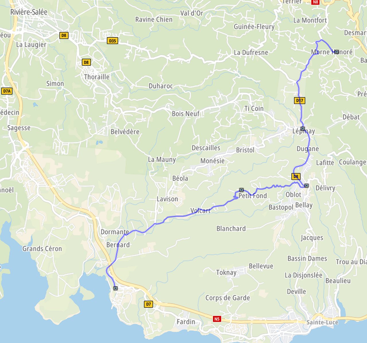 TRONÇON 4 : MORNE HONORE - TROIS RIVIERES